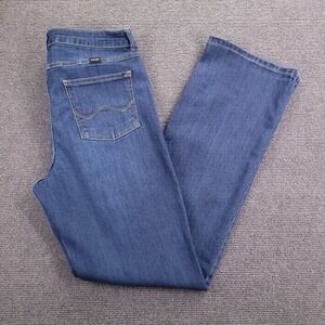 WRANGLER Jeans Size 12/31 High Rise Bootcut Medium Wash Denim "W" Stitch